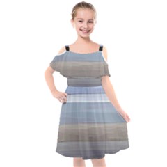 Pompey Beach Kids  Cut Out Shoulders Chiffon Dress by DeneWestUK