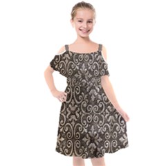 Grasmere Silver Kids  Cut Out Shoulders Chiffon Dress by DeneWestUK