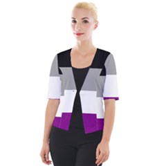 Asexual Pride Flag Lgbtq Cropped Button Cardigan by lgbtnation