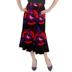 Science Fiction Cover Adventure Midi Mermaid Skirt by Pakrebo