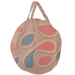 Background Abstract Non Seamless Giant Round Zipper Tote by Pakrebo