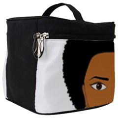 African American Woman With ?urly Hair Make Up Travel Bag (big) by bumblebamboo