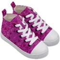 Flowering And Blooming To Bring Happiness Kids  Mid-Top Canvas Sneakers View3