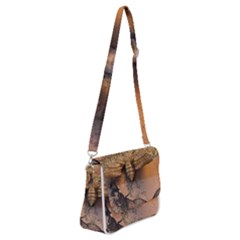 Night Moth Shoulder Bag With Back Zipper by Riverwoman