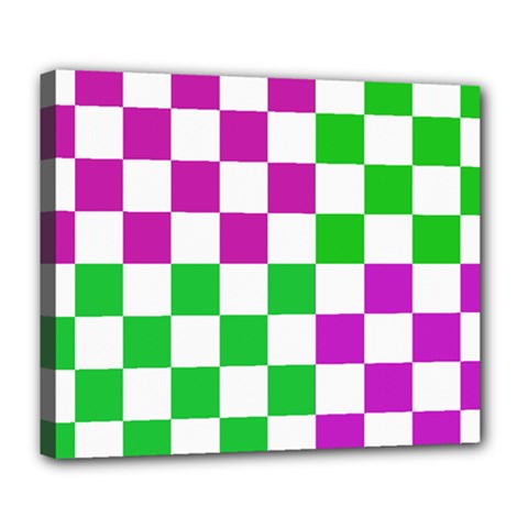 Checkerboard Again 1 Deluxe Canvas 24  X 20  (stretched) by impacteesstreetwearseven