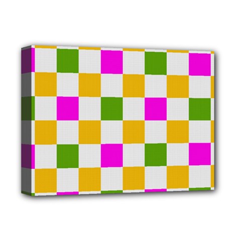 Checkerboard Again 3 Deluxe Canvas 16  X 12  (stretched)  by impacteesstreetwearseven