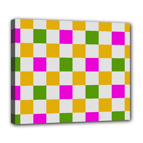 Checkerboard Again 3 Deluxe Canvas 24  X 20  (stretched) by impacteesstreetwearseven