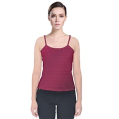 Anything You Want -red Velvet Spaghetti Strap Top