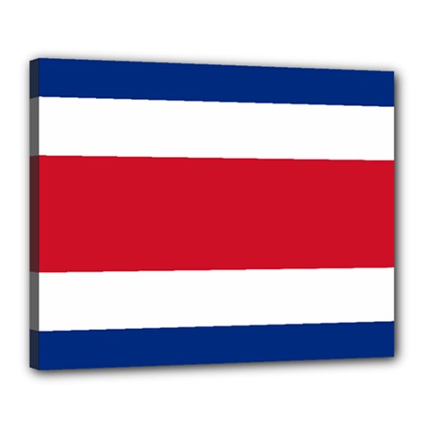 Costa Rica Flag Canvas 20  X 16  (stretched) by FlagGallery
