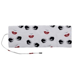 Bianca Del Rio Pattern Roll Up Canvas Pencil Holder (m) by Valentinaart