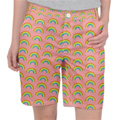 Pride Rainbow Flag Pattern Pocket Shorts by Valentinaart
