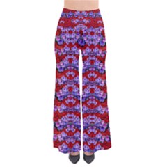 Flowers So Small On A Bed Of Roses So Vintage Palazzo Pants by pepitasart