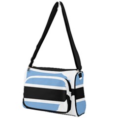 Botswana Flag Map Geography Front Pocket Crossbody Bag by Sapixe