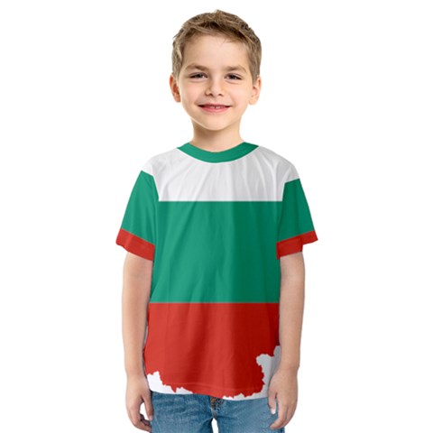 Bulgaria Country Europe Flag Kids  Sport Mesh Tee by Sapixe