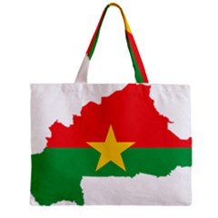 Burkina Faso Flag Map Geography Zipper Mini Tote Bag by Sapixe