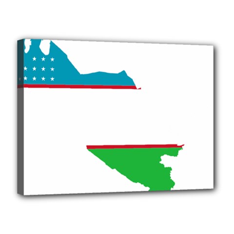 Borders Country Flag Geography Map Canvas 16  X 12  (stretched) by Sapixe