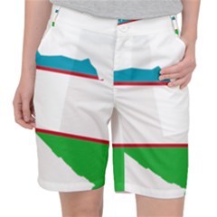 Borders Country Flag Geography Map Pocket Shorts by Sapixe