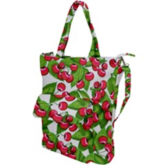 Cherry Leaf Fruit Summer Shoulder Tote Bag by Mariart