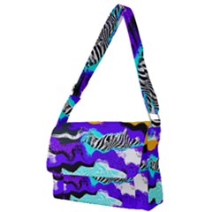 Paint On A Purple Background                                Full Print Messenger Bag by LalyLauraFLM