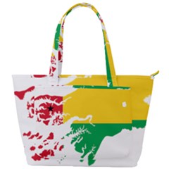 Guinea Bissau Flag Map Geography Back Pocket Shoulder Bag  by Sapixe