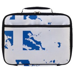 Greece Country Europe Flag Borders Full Print Lunch Bag by Sapixe
