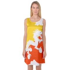 Borders Country Flag Geography Map Sleeveless Satin Nightdress by Sapixe