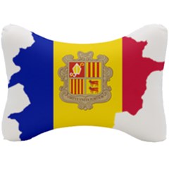 Andorra Country Europe Flag Seat Head Rest Cushion by Sapixe