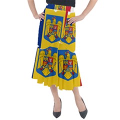 Romania Country Europe Flag Midi Mermaid Skirt by Sapixe