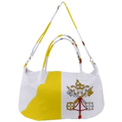 Vatican City Country Europe Flag Removal Strap Handbag by Sapixe