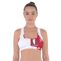 Malta Country Europe Flag Borders Cross Back Sports Bra by Sapixe