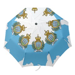 San Marino Country Europe Flag Folding Umbrellas by Sapixe