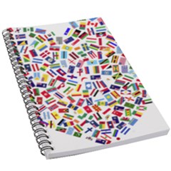 Heart Flags Countries United Unity 5 5  X 8 5  Notebook by Sapixe