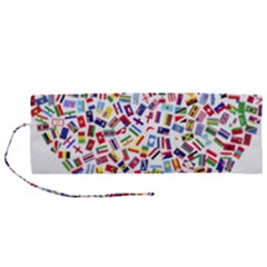 Heart Flags Countries United Unity Roll Up Canvas Pencil Holder (m) by Sapixe