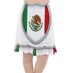 Flag Mexico Country National Fishtail Chiffon Skirt by Sapixe