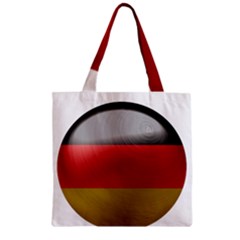 Germany Flag Europe Country Zipper Grocery Tote Bag by Sapixe