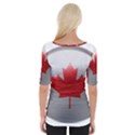 Canada Flag Country Symbol Nation Wide Neckline Tee View2