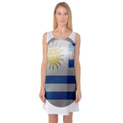 Uruguay Flag Country Symbol Nation Sleeveless Satin Nightdress by Sapixe