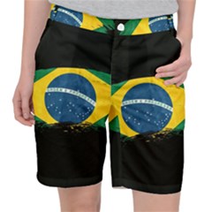 Flag Brazil Country Symbol Pocket Shorts by Sapixe