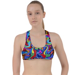 D 7 1 Criss Cross Racerback Sports Bra by ArtworkByPatrick