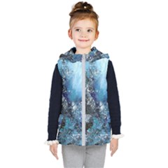 Original Abstract Art Kids  Hooded Puffer Vest