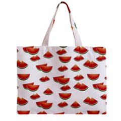 Summer Watermelon Pattern Zipper Mini Tote Bag by Pakrebo
