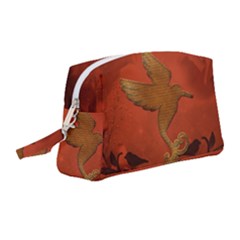 Elegant Decorative Bird Wristlet Pouch Bag (medium) by FantasyWorld7