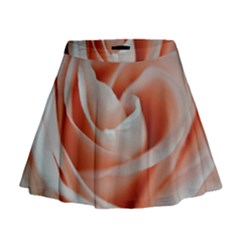 Soft Pink Rose Close Up Mini Flare Skirt by bloomingvinedesign