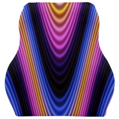 Wave Line Waveform Sound Purple Car Seat Velour Cushion 