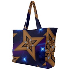 Star Background Simple Shoulder Bag by HermanTelo