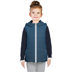 Background Holes Texture Kids  Hooded Puffer Vest by HermanTelo