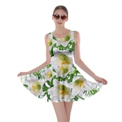 Lilies Flowers Perfume Arrangement Skater Dress by Pakrebo