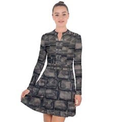Stone Patch Sidewalk Long Sleeve Panel Dress by HermanTelo