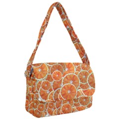 Oranges Background Courier Bag by HermanTelo