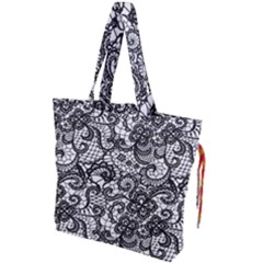 Encaje Drawstring Tote Bag by Sobalvarro